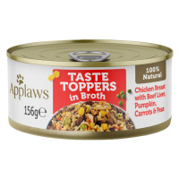 Applaws Dog Taste Toppers in Broth Kuře s játry konzerva 156 g