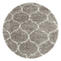Ayyildiz koberce Kusový koberec Salsa Shaggy 3201 beige kruh - 160x160 (průměr) kruh cm