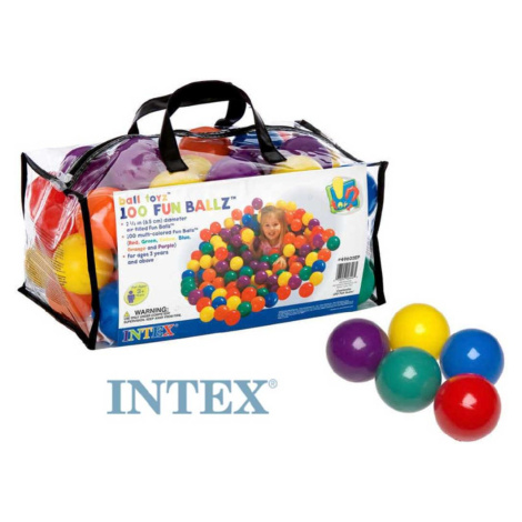 INTEX  Míčky 8 cm set 100ks do hracích koutů nebo bazénů sada 49602