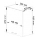 Kuchyňská skříňka OLIVIA W50 H580 - bílá/beton