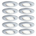 PAULMANN Vestavné svítidlo LED Calla kruhové 10x6,5W matný chrom nastavitelné 999.25 P 99925