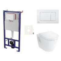 Cenově zvýhodněný závěsný WC set SAT do lehkých stěn / předstěnová montáž+ WC VitrA Integra SIKO