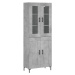 vidaXL Skříň highboard betonově šedá 69,5x34x180 cm kompozitní dřevo