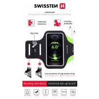 Sportovní pouzdro na ruku SWISSTEN ARMBAND CASE vel. 6,0