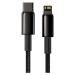 Baseus Tungsten Gold kabel USB-C/Lightning (PD) 20W 1m černý