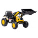 Mamido Dětský elektrický traktor s lopatou žlutý
