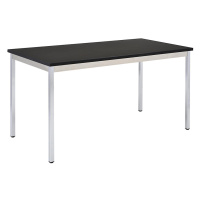 eurokraft basic Víceúčelový stůl, obdélníkový tvar, v x š x h 740 x 700 x 600 mm, deska černá, p