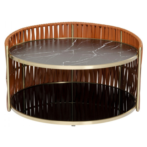 KARE Design Konferenční stolek Copper Ø86cm