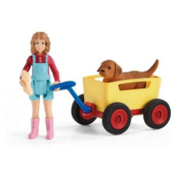 Schleich 42543 Výlet s ručním vozíkem