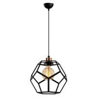Závěsné svítidlo v černé a bronzové barvě s kovovým stínidlem ø 26 cm Degirmen – Opviq lights