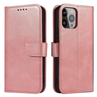 Magnetické pouzdro pro Xiaomi Redmi Note 12 flip cover wallet stand pink