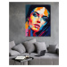Obrazy na stěnu - Pestrá kráska ve světě barev Rozměr: 40x50 cm, Rámování: vypnuté plátno na rám
