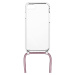 FIXED zadní kryt Pure Neck s růžovou šňůrkou na krk pro Apple iPhone 7/8/SE (2020/2022) - FIXPUN