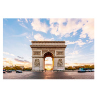 Fotografie Arc de Triomphe at sunrise, Paris, France, Alexander Spatari, 40x26.7 cm