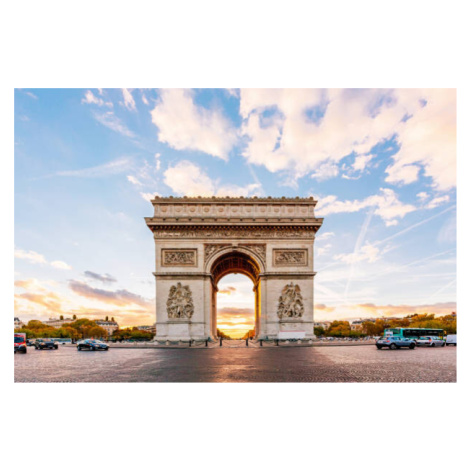 Fotografie Arc de Triomphe at sunrise, Paris, France, Alexander Spatari, (40 x 26.7 cm)