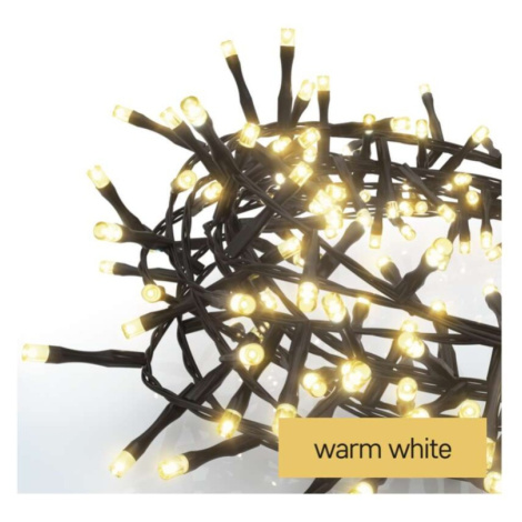 LED vánoční řetěz – ježek, 6 m, venkovní i vnitřní, teplá bílá, časovač EMOS