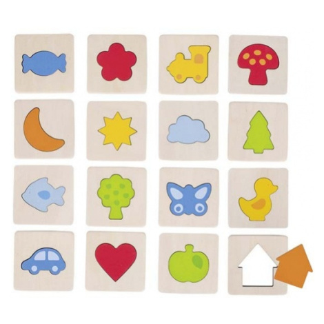 Hmatová hra - poznej tvar v rámečku Montessori
