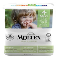 MOLTEX Pure&Nature Plenky jednorázové Maxi 7-18 kg, ekonomické balení (6x 29 ks)