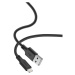 YENKEE kabel YCU 615 BK SILIC USB-A - Lightning, MFi, 1.5m, černá - 37000045