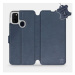 Flip pouzdro na mobil Samsung Galaxy M21 - Modré - kožené - Blue Leather
