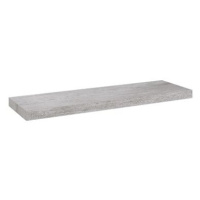 Shumee plovoucí nástěnná betonově šedá 80×23,5×3,8 cm MDF, 326600