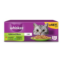 Whiskas kapsičky výběrové menu v želé pro dospělé kočky 48 × 85 g