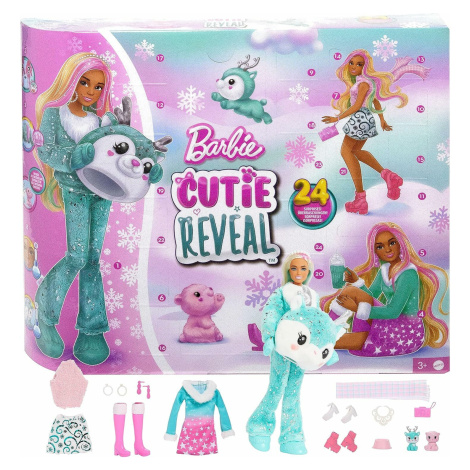 Barbie Cutie Reveal Adventní kalendář 2023 Mattel