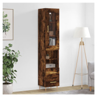 vidaXL Skříň highboard kouřový dub 34,5 x 34 x 180 cm kompozitní dřevo