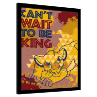 Obraz na zeď - Lví Král - Can't Wait to be King, 34.3 × 44.5 cm