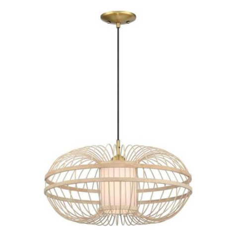 Westinghouse 61255 - Lustr na lanku TULCEA 1xE27/60W/230V bambus 61255