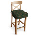 Dekoria Sedák na židli IKEA Ingolf - barová, kostka teleno-červená, barová židle Ingolf, Quadro,