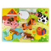 Tooky Toy Dřevěné Montessori puzzle Hospodářská zvířata Tooky