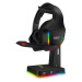 CONNECT IT NEO Stand-It RGB stojánek na sluchátka + USB hub černý CHX-3590-BK Černá