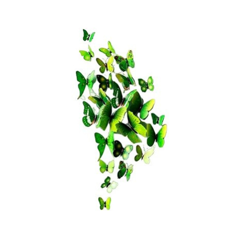 Sada zelených dekoračních motýlů 12ks Takeitshop