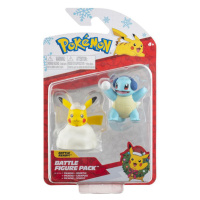 Pokémon akční figurky Pikachu a Squirtle (Merry Christmas) - 5 cm