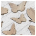 Dřevěná nálepka - Motýli na stěnu 8 ks