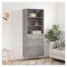 vidaXL Skříň highboard šedá sonoma 69,5 x 34 x 180 cm kompozitní dřevo