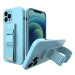 Silikonové pouzdro Sporty s popruhem na Samsung Galaxy A12 / M12 blue