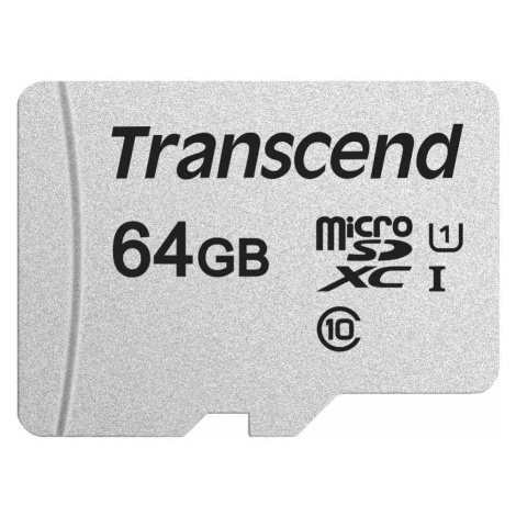 TRANSCEND MicroSDXC karta 64GB 300S, UHS-I U1, bez adaptéru