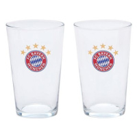 FotbalFans FC Bayern Mnichov s barevným znakem, 300 ml, sada 2 ks