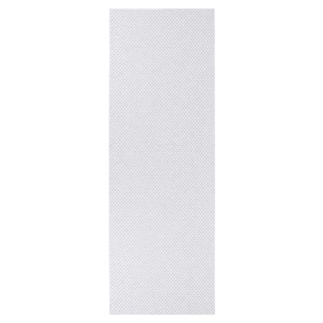 Světle šedý běhoun vhodný do exteriéru Narma Diby, 70 x 150 cm