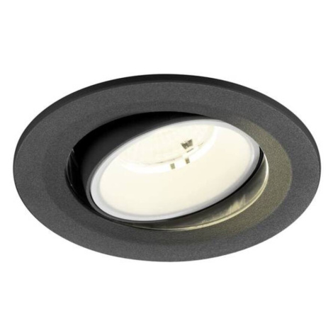 BIG WHITE (SLV) NUMINOS MOVE S Stropní vestavné svítidlo, 4000 K, 55°, IP20, kulaté, černé / bíl