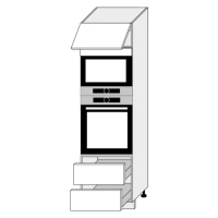 ArtExt Kuchyňská skříňka vysoká pro vestavné spotřebiče ESSEN | D14RU 2M 284 Barva korpusu: Bílá