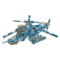 Woodcraft construction kit Woodcraft Dřevěné 3D puzzle Bojový vrtulník Black shark