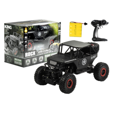 mamido  Auto na dálkové ovládání jeep RC 1:18 černé RC