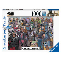 RAVENSBURGER PUZZLE 167708 Challenge Puzzle: Star Wars: Mandalorian 1000 dílků
