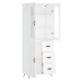 vidaXL Skříň highboard bílá 69,5 x 34 x 180 cm kompozitní dřevo