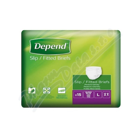 Depend Slip Super Plus inkont.kalhotky vel.L 15ks