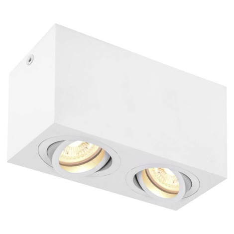 BIG WHITE SLV TRILEDO Double vnitřní stropní nástavbové svítidlo, QPAR51, bílá, max. 10W 1002006