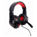 GEMBIRD sluchátka s mikrofonem GHS-U-5.1-01, gaming, 5.1 surround, černo-červená, USB